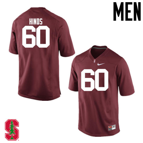 Men Stanford Cardinal #60 Lucas Hinds College Football Jerseys Sale-Cardinal